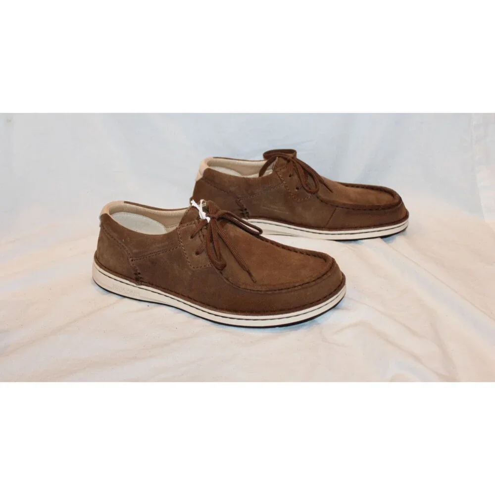 Birkenstock Men's Pasadena Suede Leather Loafers NEW Dark Tea EU 42 Regular $175